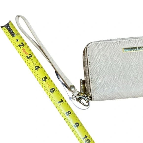 Steve Madden Tan Small Zia Wallet NWT Beige Cream Neutral - Picture 8 of 8